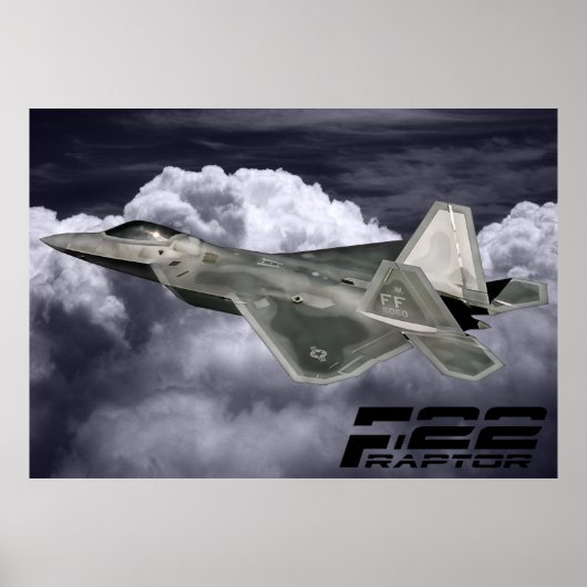 F-22 RAPTOR afdrukken Poster (Voorkant)