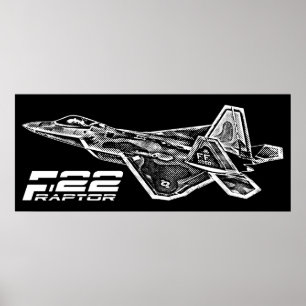 F-22 RAPTOR afdrukken Poster