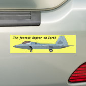 F-22 Raptor-Bumpersticker Bumpersticker (Op auto)