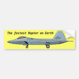 F-22 Raptor-Bumpersticker Bumpersticker