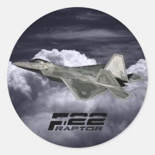 F-22 RAPTOR Classic Round Sticker