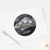 F-22 RAPTOR Classic Round Sticker (Envelop)