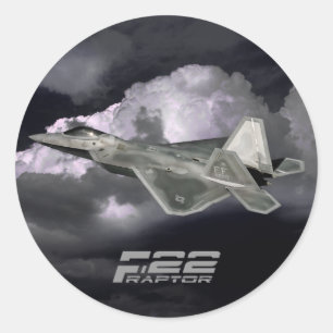 F-22 RAPTOR Classic Round Sticker