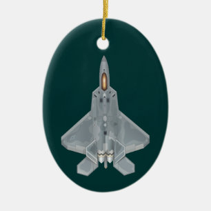 F-22 Raptor Fighter Jet Keramisch Ornament