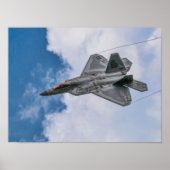 F-22 Raptor Fighter Jet Poster (Voorkant)