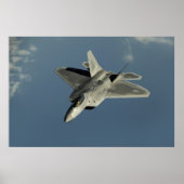 F-22 Raptor Fighter Jet Poster (Voorkant)