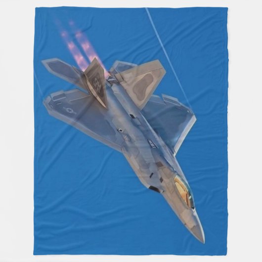 F-22 RAPTOR FLEECE DEKEN (Voorkant)
