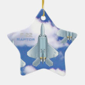 F-22 Raptor Keramisch Ornament (Achterkant)
