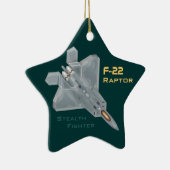 F-22 Raptor Keramisch Ornament (Rechts)