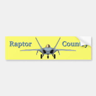 F-22 Raptor Land Bumpersticker