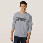 F-22 RAPTOR Mannen Basic Sweatshirt (Voorkant volledig)