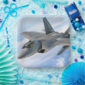 F-22 Raptor Militaire Jet Papieren Bordje (Feest)
