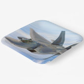 F-22 Raptor Militaire Jet Papieren Bordje (Gebogen)