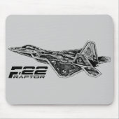 F-22 RAPTOR Mousepad Muismat (Voorkant)