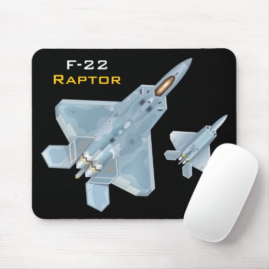 F-22 Raptor Mousepad Muismat (Met muis)