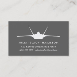 F-22 Raptor Pilot Visitekaartje