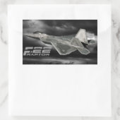 F-22 RAPTOR-rechthoekschakelaars Rechthoekige Sticker (Tas)