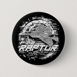 F-22 RAPTOR RONDE BUTTON 5,7 CM