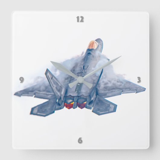 F-22 RAPTOR VIERKANTE KLOK (Voorkant)