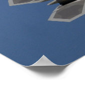 F-22 Raptorvlucht Poster (Hoek)