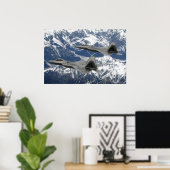 F-22 Raptorvlucht Poster (Thuiskantoor)