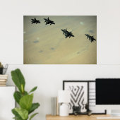 F-22 roofvogels poster (Thuiskantoor)