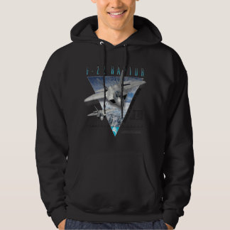 F-22 Verticaal Stealth Air Superiority Fighter Hoodie