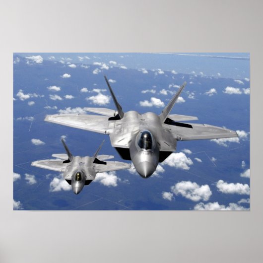 F-22 Verticale stealth-Posters Poster (Voorkant)