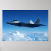 F-22 Vliegtuig Raptor Poster (Voorkant)