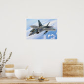 F-22 Vliegtuig Raptor Poster (Keuken)