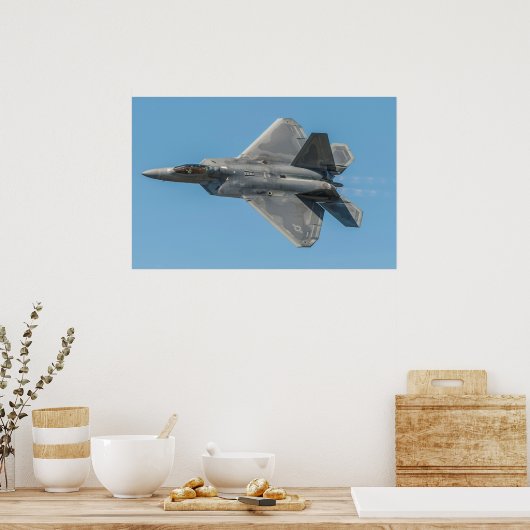 F-22 Vliegtuig Raptor Poster (Keuken)