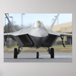 F-22 Vliegtuig Raptor Poster