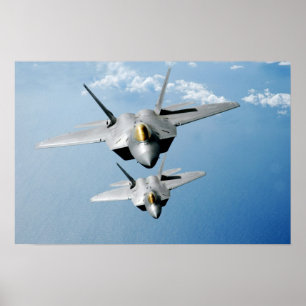 F-22 Vliegtuig Raptor Poster