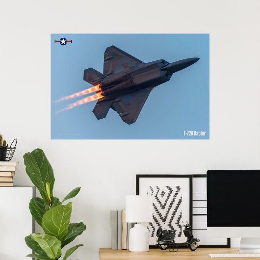 F-22A RAPTOR POSTER (Thuiskantoor)