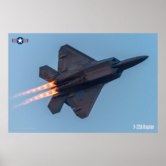F-22A RAPTOR POSTER (Voorkant)