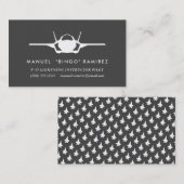 F-35 bliksem 2 Piloot Professional Visitekaartje (Voorkant / Achterkant)