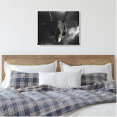 F-35 bliksem II Canvas Afdruk (Insitu (Slaapkamer))