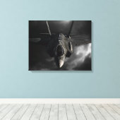 F-35 bliksem II Canvas Afdruk (Insitu (Houten vloer))