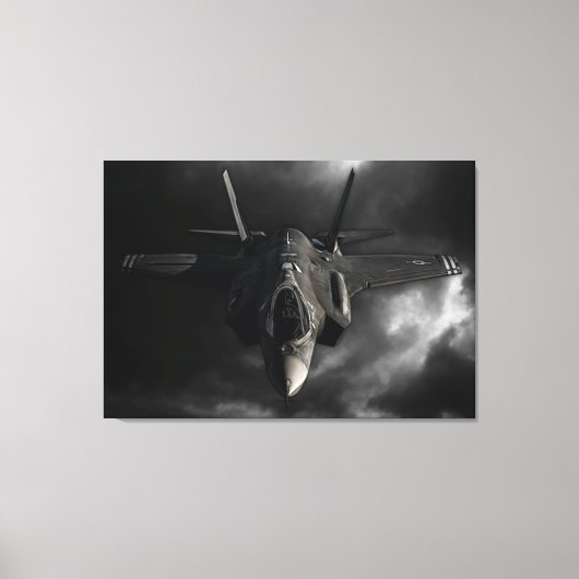 F-35 bliksem II Canvas Afdruk (Voorkant)