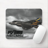 F-35 bliksem II Muismat (Met muis)