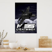 F-35 bliksem II Poster (Keuken)