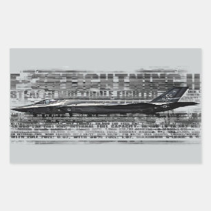 F-35 Bliksem II Rechthoekschakelaars Rechthoekige Sticker