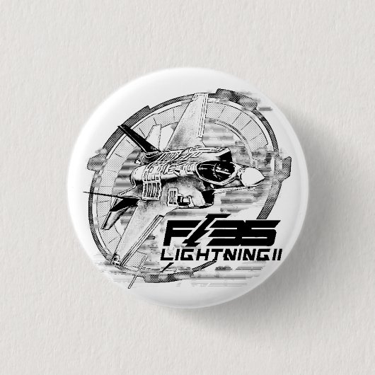 F-35 bliksem II Ronde Button 3,2 Cm (Voorkant)