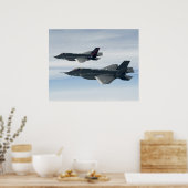 F-35 Bliksem Poster (Keuken)