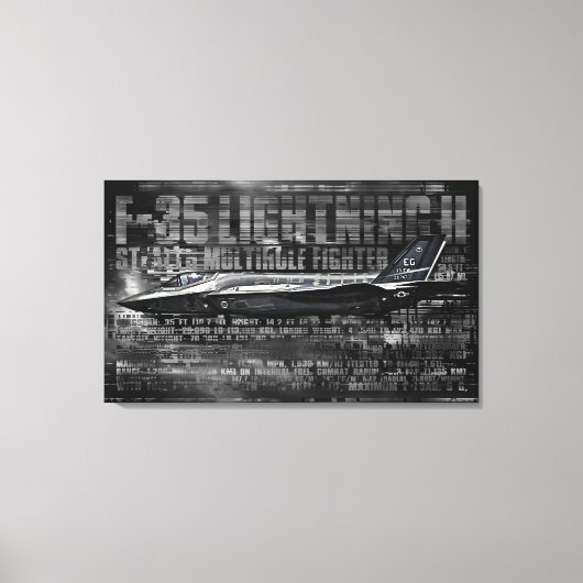 F-35 Éclair II Toile enveloppée (Recto)