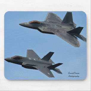 F-35 en F-22 Vuurjet Muismat