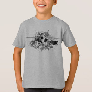 F-35 Lightning II Kinderen Basic Hanes Tagless Com T-shirt