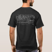 F-35 Lightning II Mannen Basic Dark T-Shirt (Achterkant)