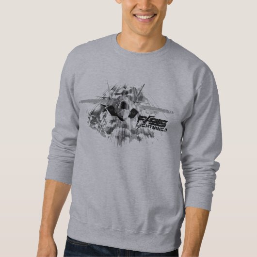 F-35 Lightning II Mannen Basic Sweatshirt (Voorkant)