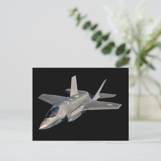 F-35 Lightning II Panther Jet Fighter Briefkaart (Staand voorkant)